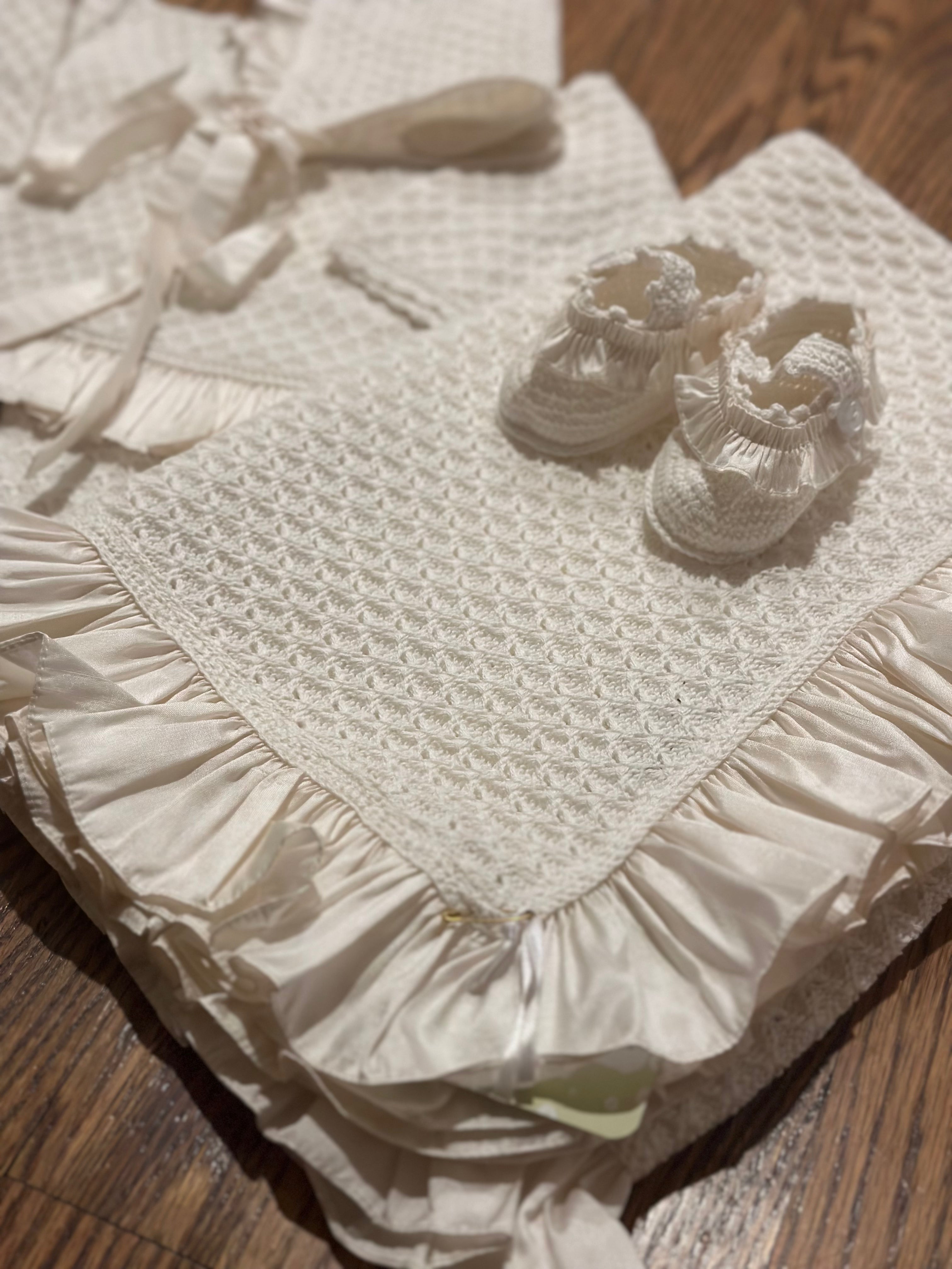 Pointelle Spanish Knit in Ivory